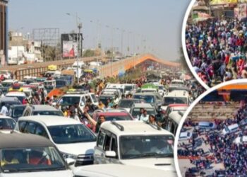 हर तरफ भीड़ ही भीड़, 20 KM लंबा जाम, ट्रेनों की आवाजाही प्रभावित, जनिये क्या हैँ प्रयागराज का हाल