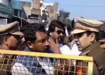 चंद्रशेखर आजाद से हुई संभल CO अनुज चौधरी के बीच जमकर  बहसबाजी, वायरल हुआ वीडियो