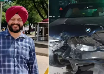 केंद्रीय वित्त मंत्रालय में उप सचिव नवजोत सिंह की एक तेज रफ्तार बीएमडब्ल्यू की टक्कर से मौत, पत्नी घायल