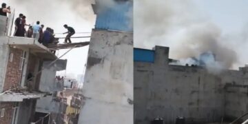 नोएडा के ममूरा गाँव में भीषण अग्निकांड, इलेक्ट्रिक बाइक में स्पार्किंग से मकान में लगी आग, 2 की मौत; 50 लोगों का रेस्क्यू